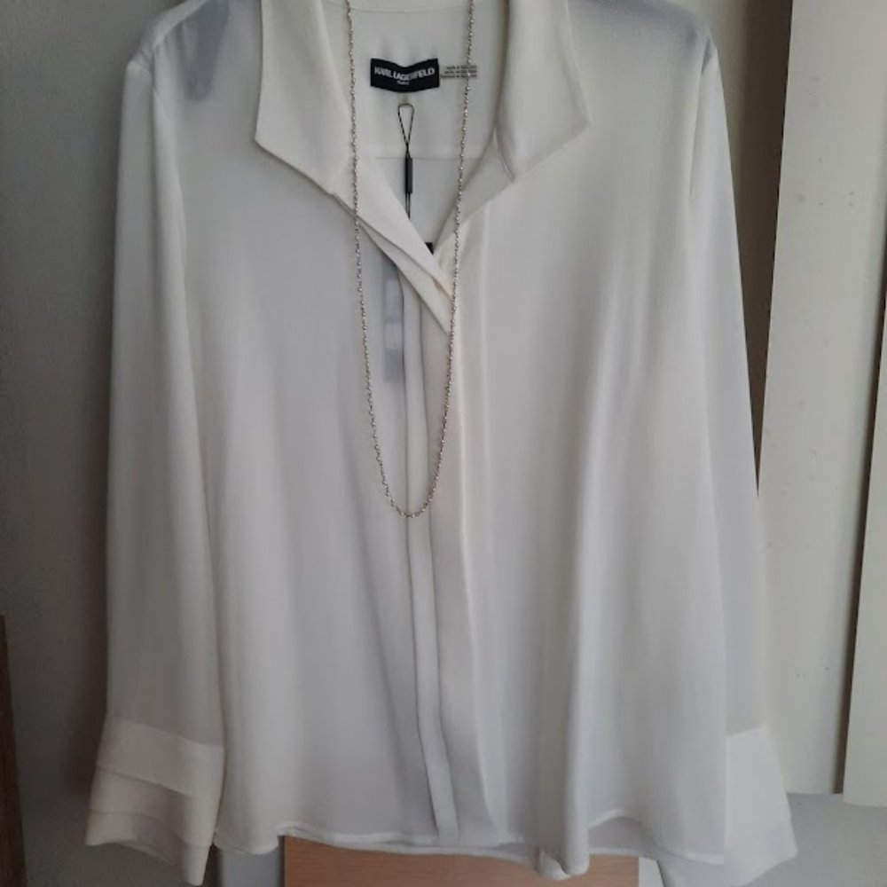 Karl Lagerfeld White Blouse